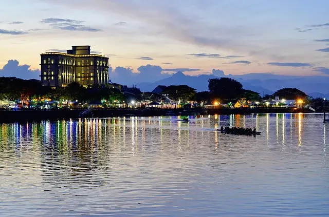 Sunset in Sarawak Malaysia