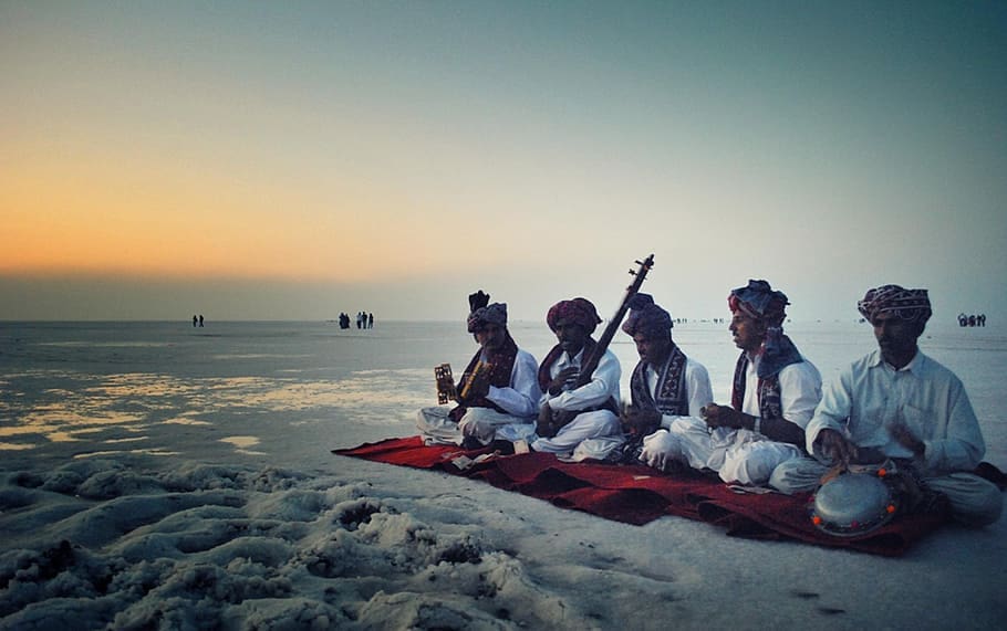 Rann Utsav India at Sunset