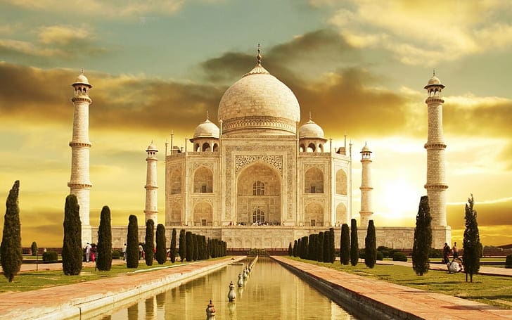 Taj Mahal India Sunset
