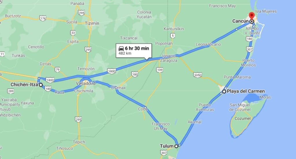 Maya Riviera Coast Itinerary
